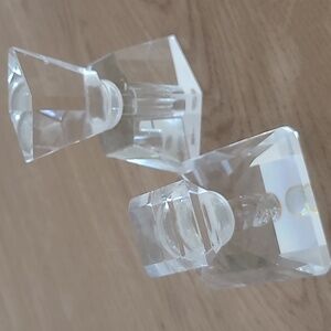 Elegant Crystal Perfume Bottles - Clear